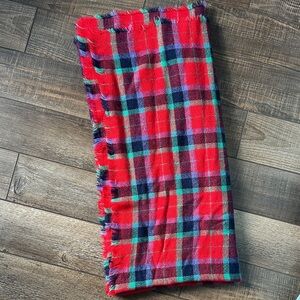 Maurices Red Plaid Scarf